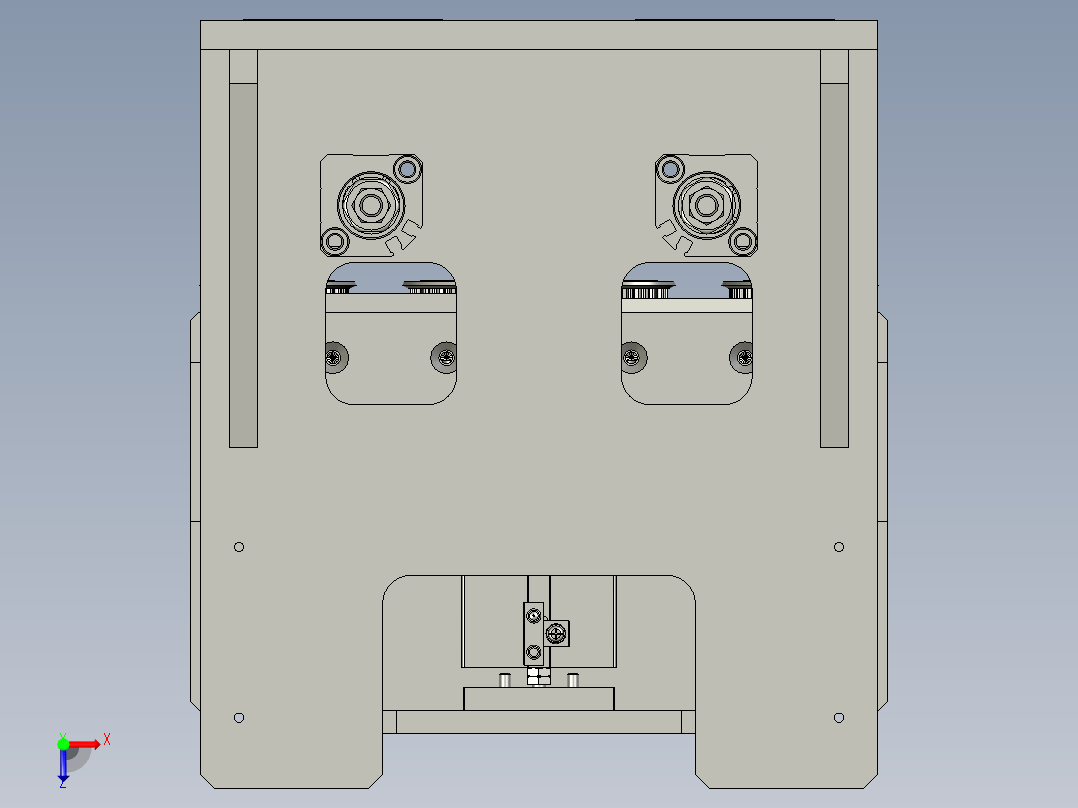 螺杆旋紧俯视图