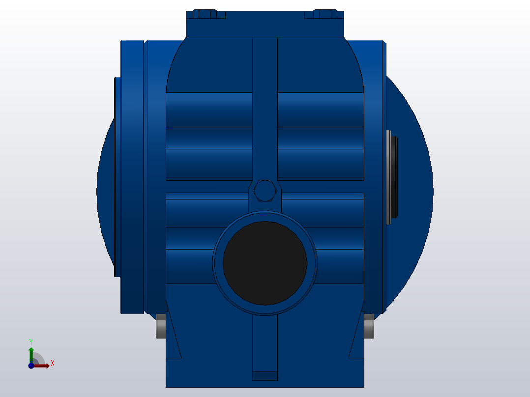 SAZ47ZP蜗轮蜗杆减速机SAZ47-13.6-M1-B-Φ25-P63前视图