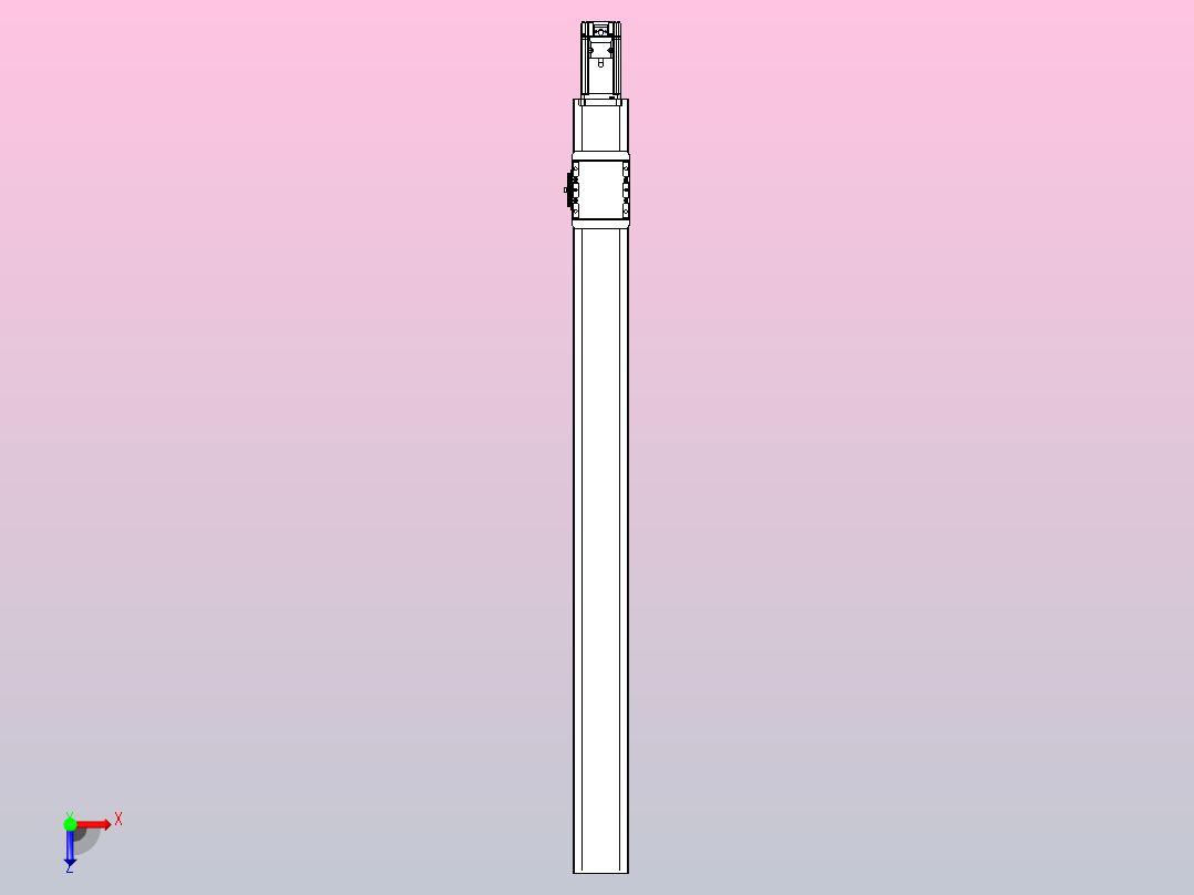滚珠丝杠直线轴带导轨全封闭TPA-HCR-85D-1610C-L950-M-C-P20-N3俯视图