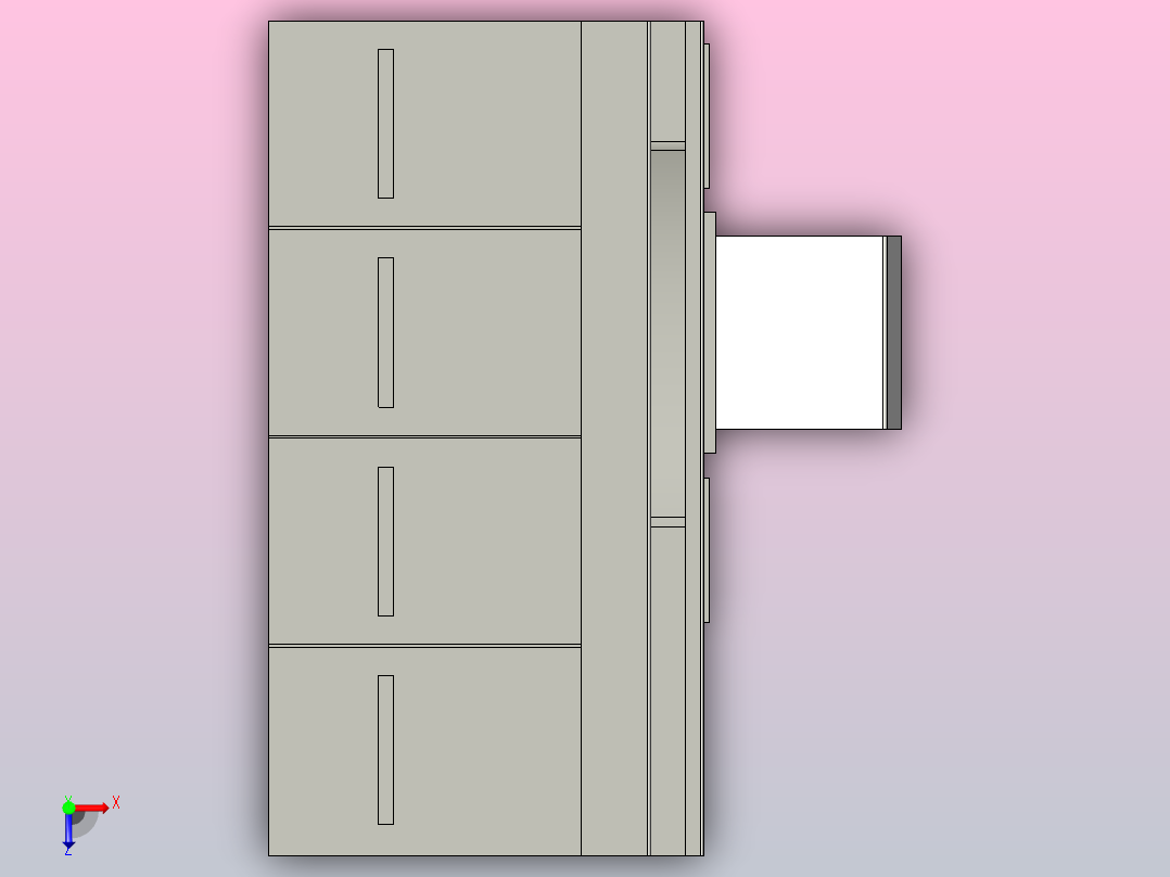 正泰空气断路器NM6S-1250H-1000-4P俯视图