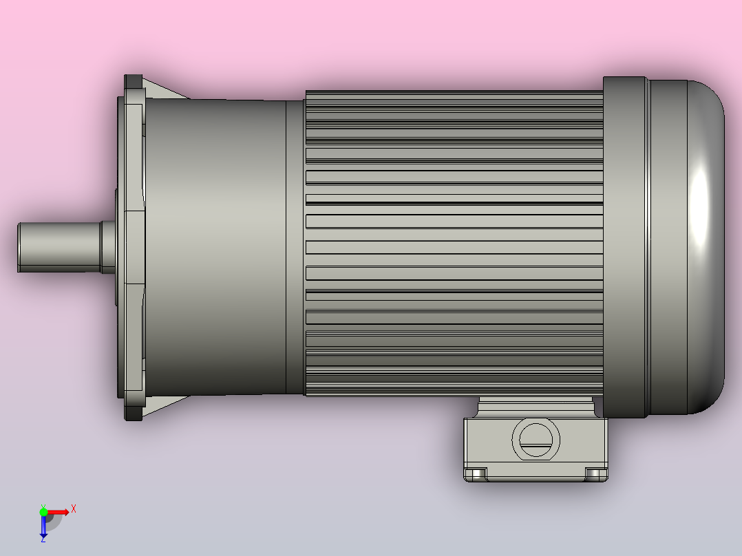 1.5KW-CV型立式三相铝毂（刹车）马达减速机_CV28-1500俯视图
