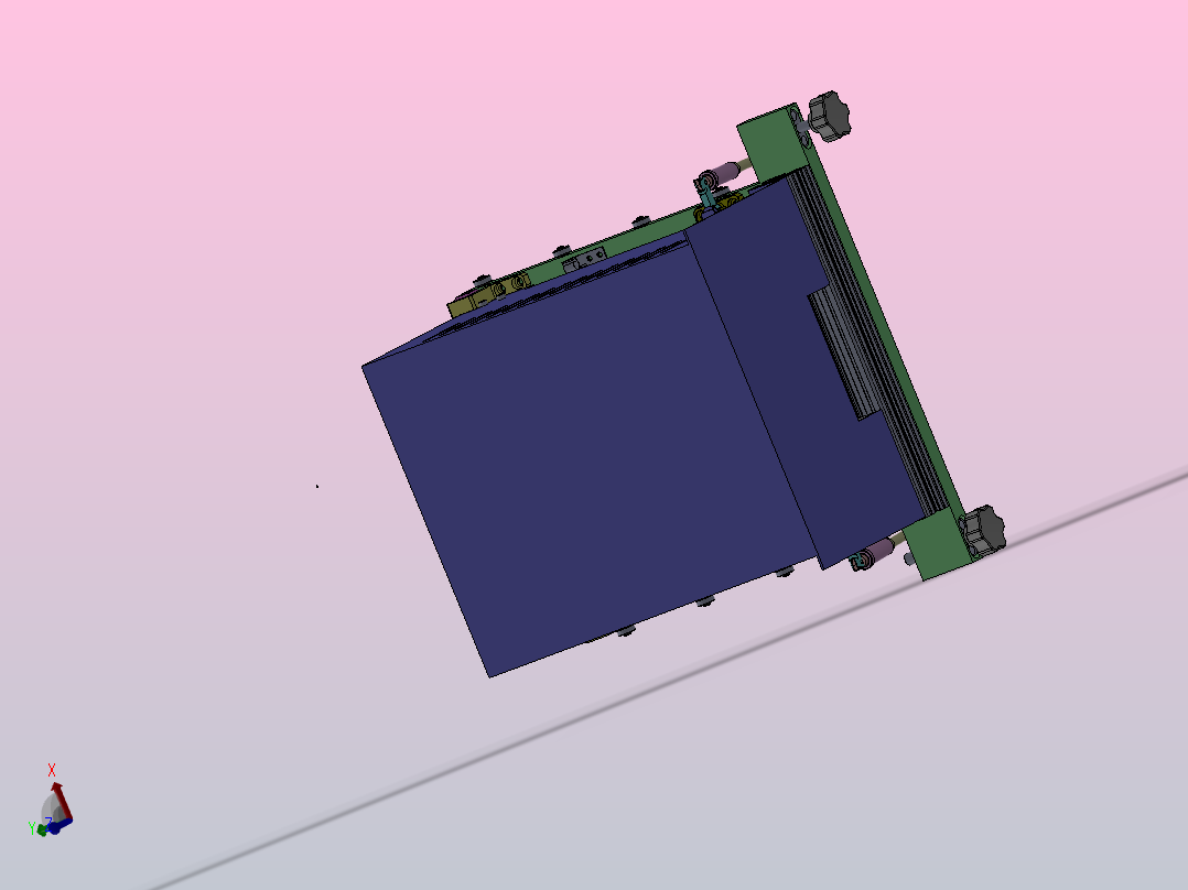 某产品检测设备3D模型主视图