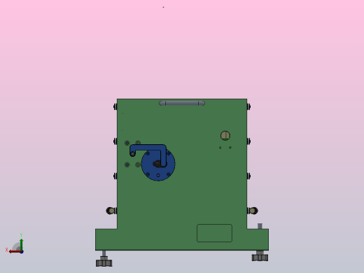某产品检测设备3D模型后视缩略图