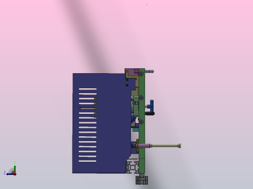 某产品检测设备3D模型右视缩略图