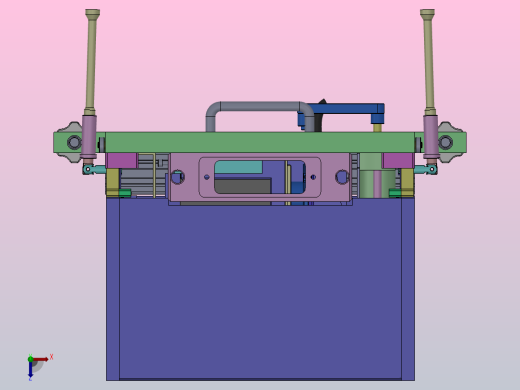 某产品检测设备3D模型俯视缩略图