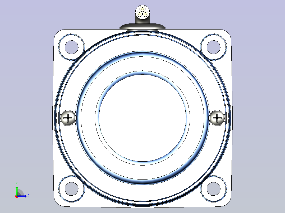 精研YT调速电机 6yt02左视图