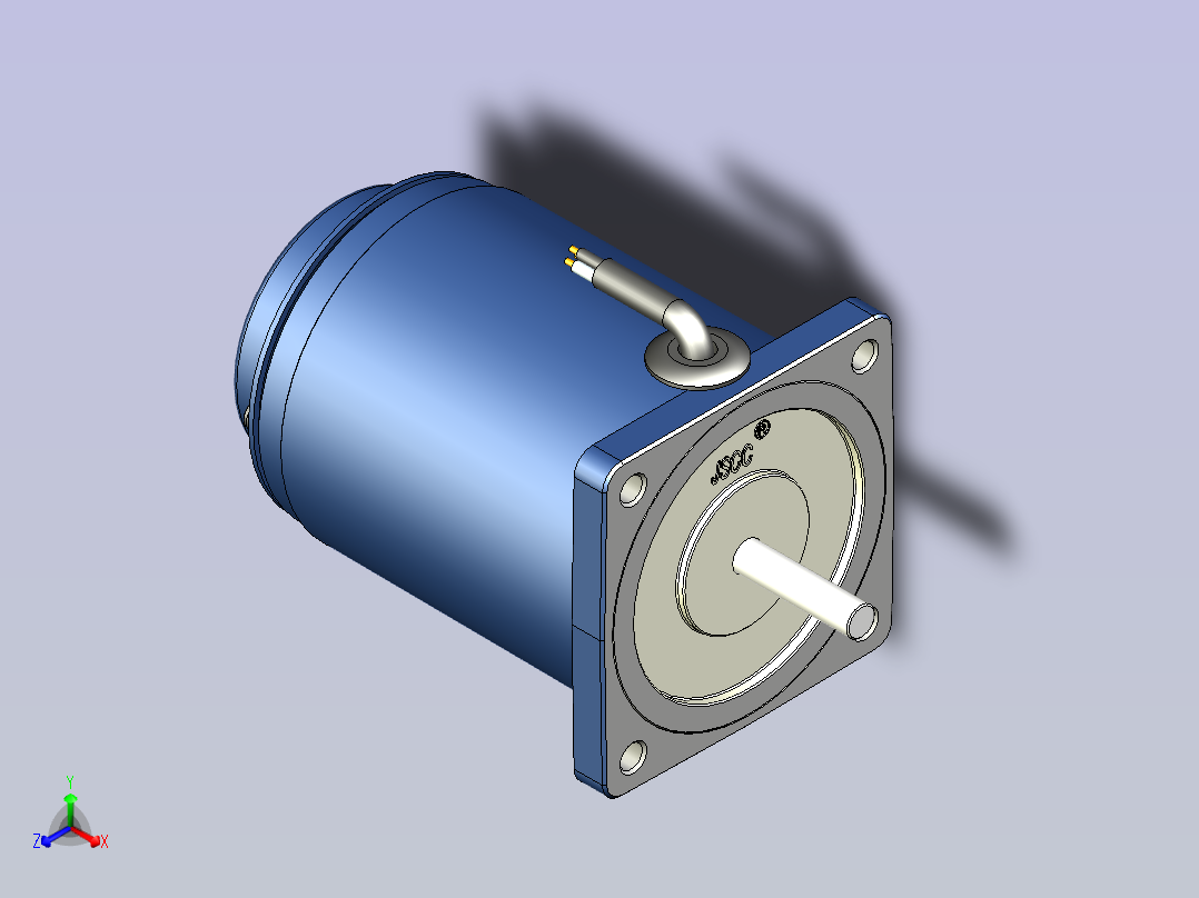 精研YT调速电机 6yt02正等轴测图