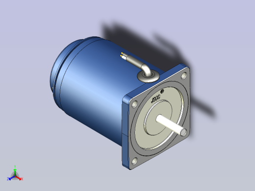 精研YT调速电机 6yt02正等轴测缩略图