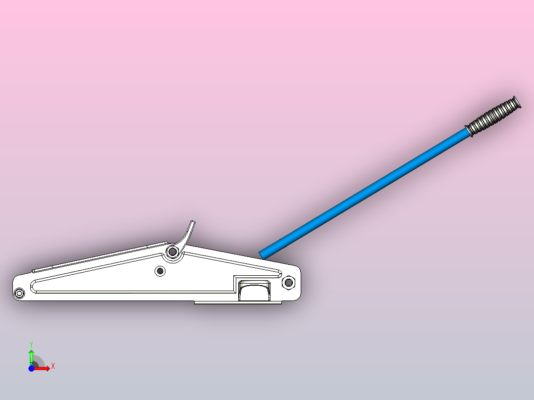 液压地磅千斤顶 2 吨前视图