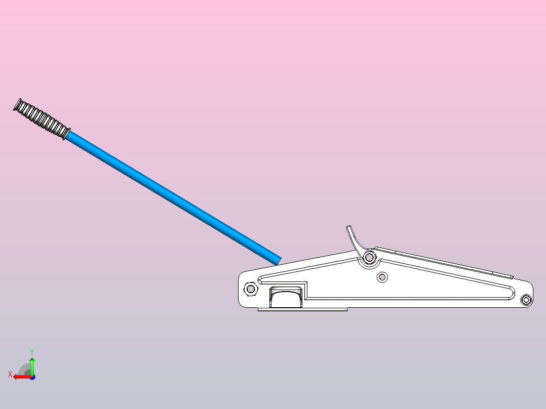 液压地磅千斤顶 2 吨后视图