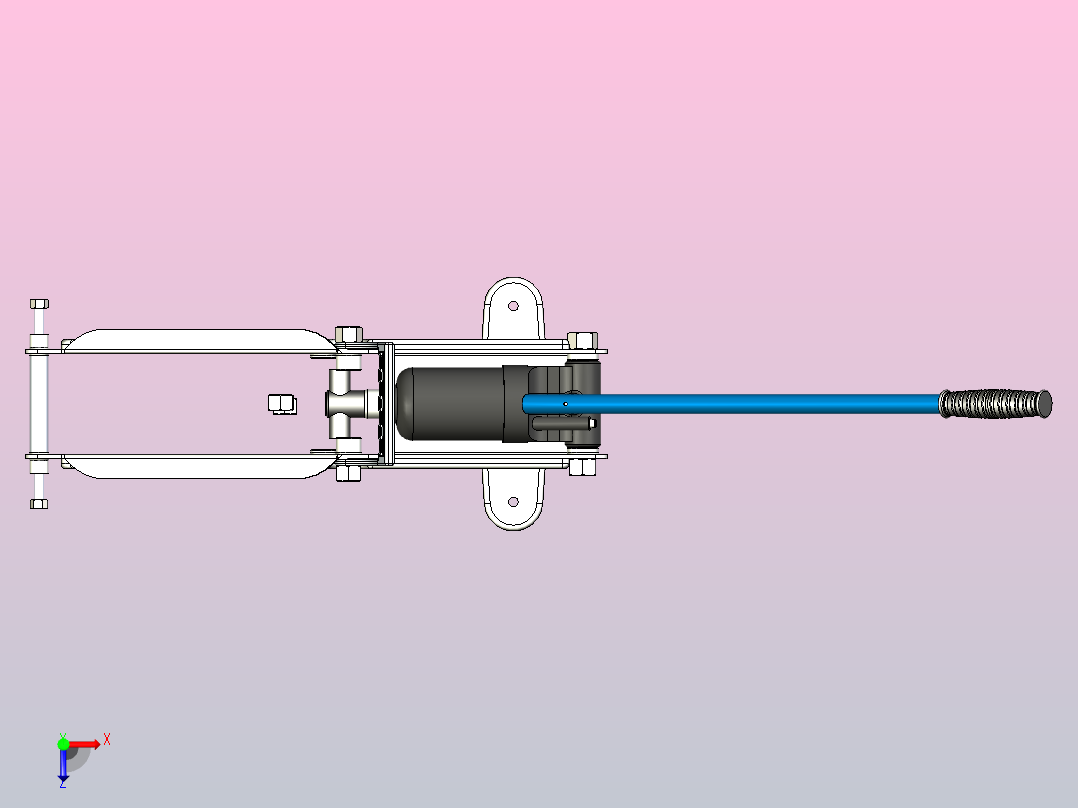 液压地磅千斤顶 2 吨俯视图