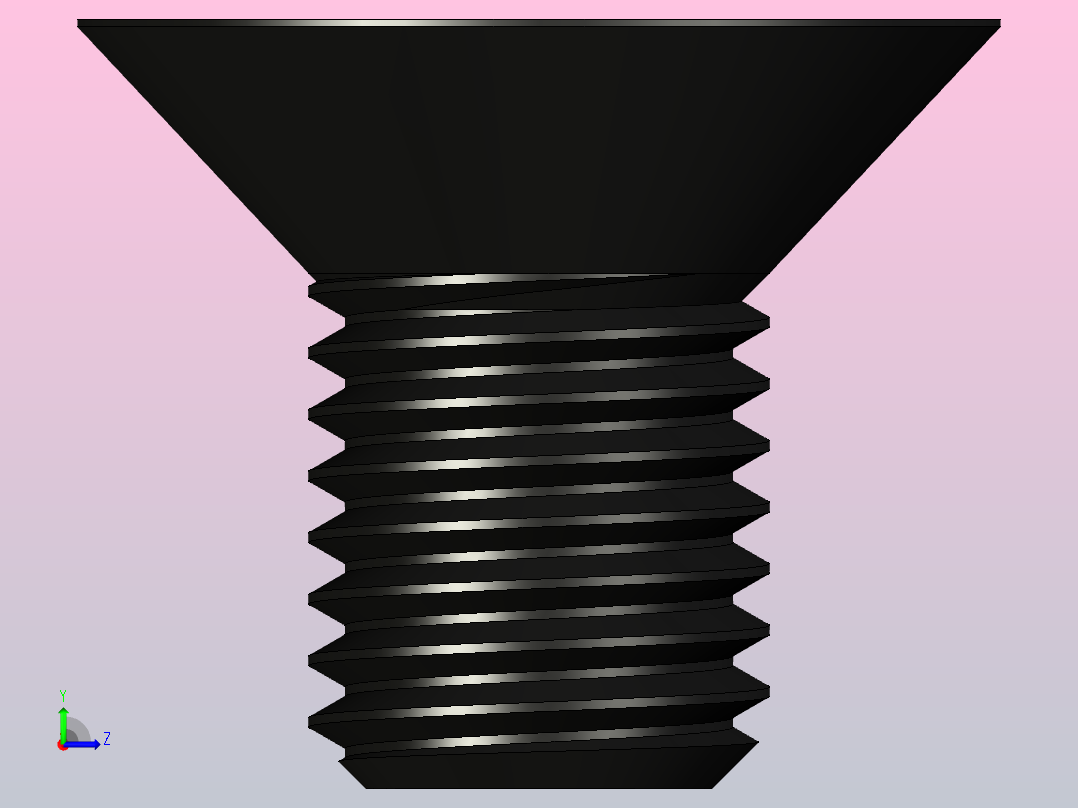 平头螺钉6x 10毫米左视图