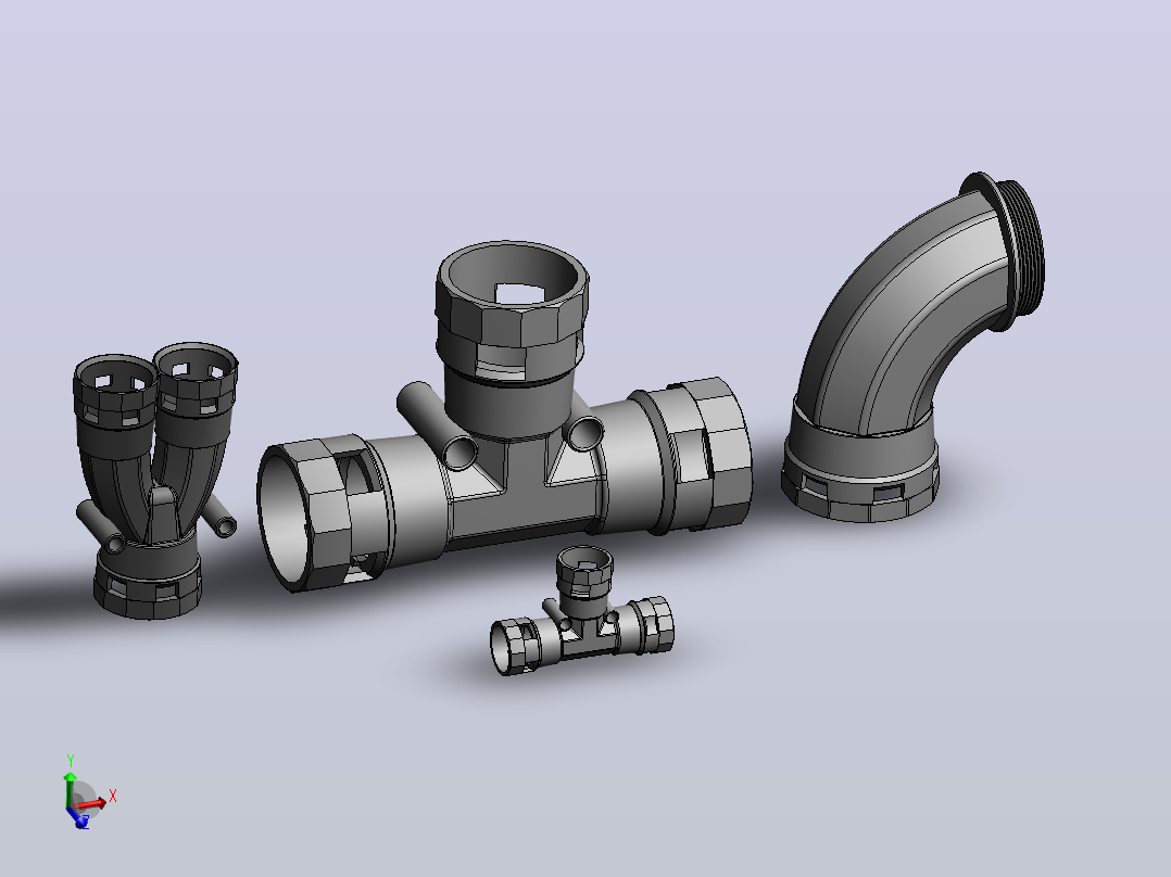 solidworks电器配件主视图