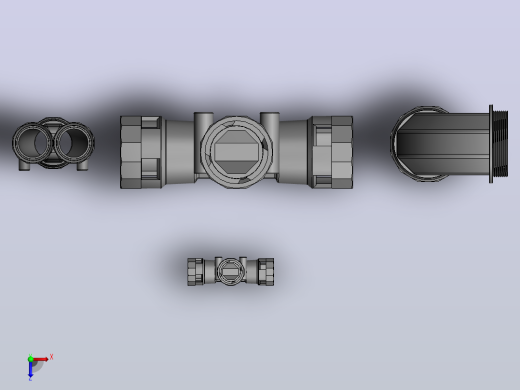 solidworks电器配件俯视缩略图