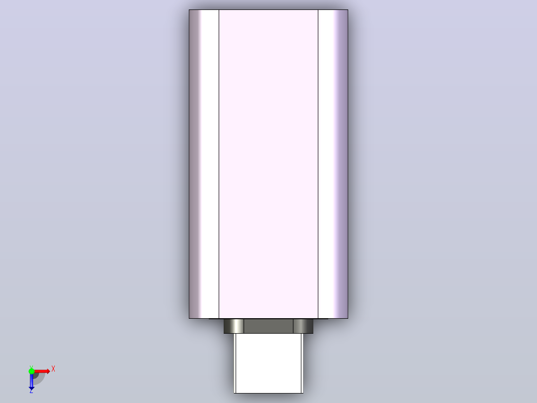 USB2.0适配器俯视图