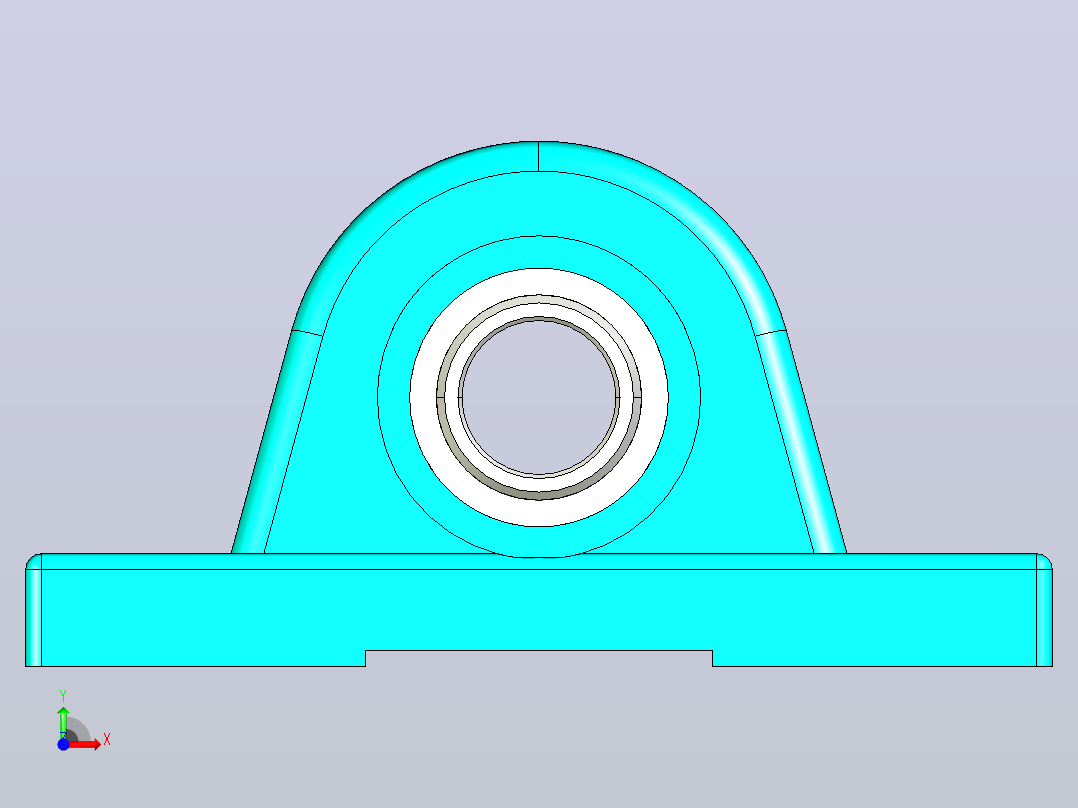 NTN·罗洛克UC204-012轴承座前视图