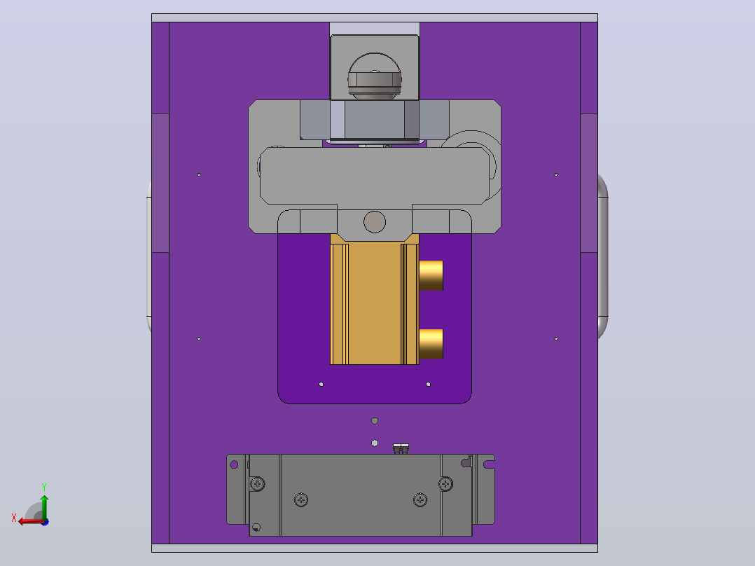 生产测试工装3D模型主视图