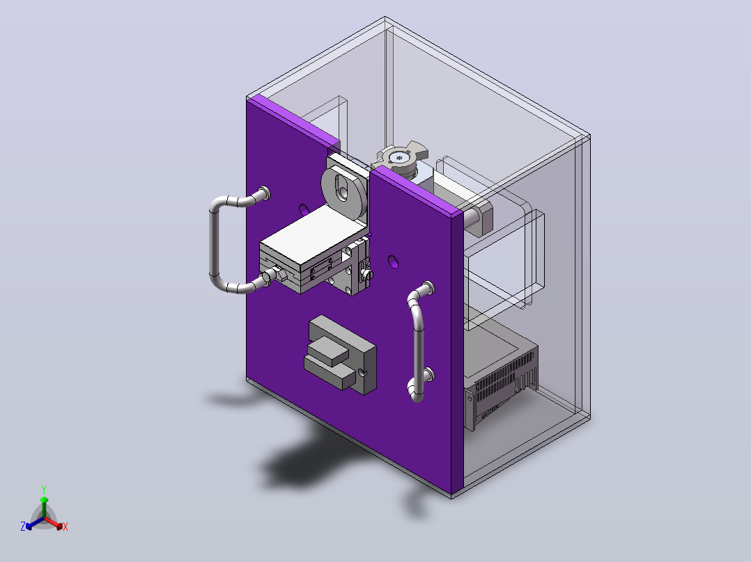 生产测试工装3D模型正等轴测图