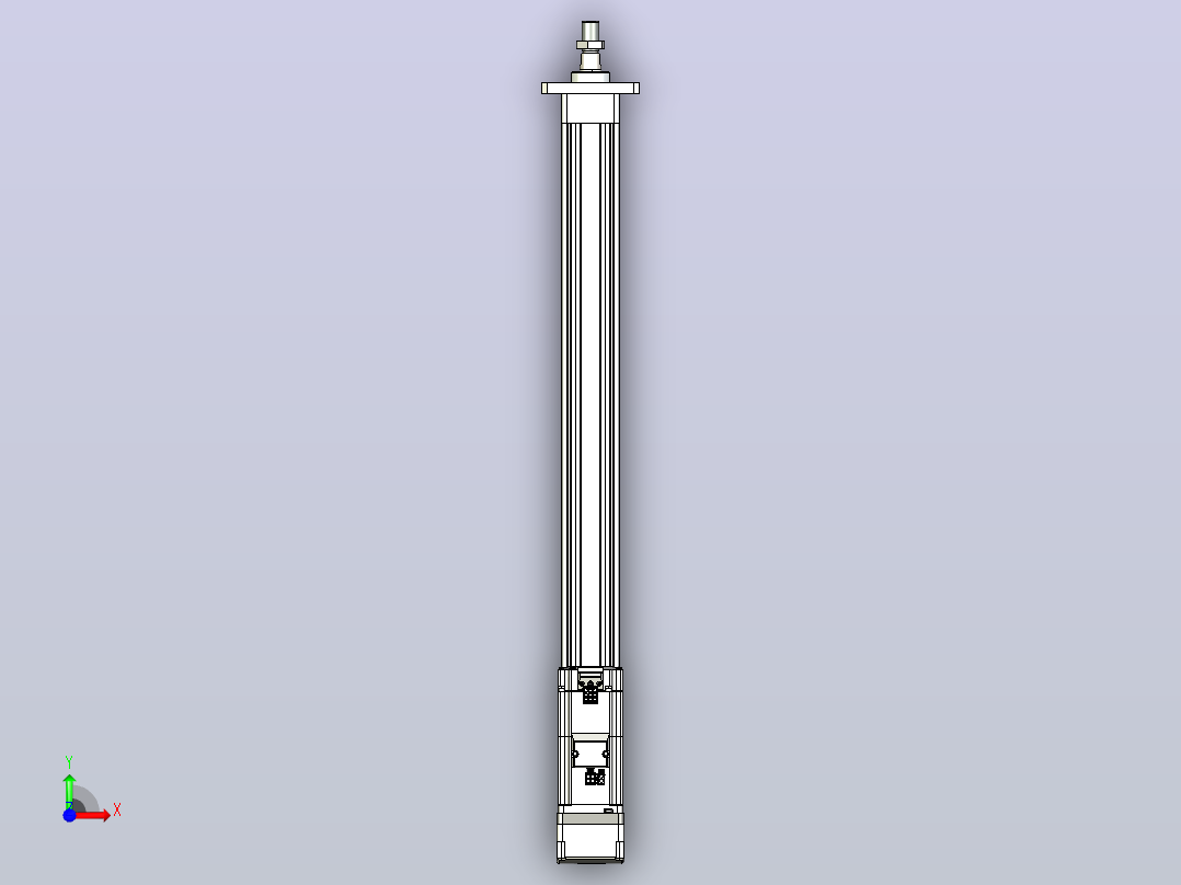 轻载电动缸TPA-ESR40-1210C-L500-MR-FA-W-P40-C3前视图