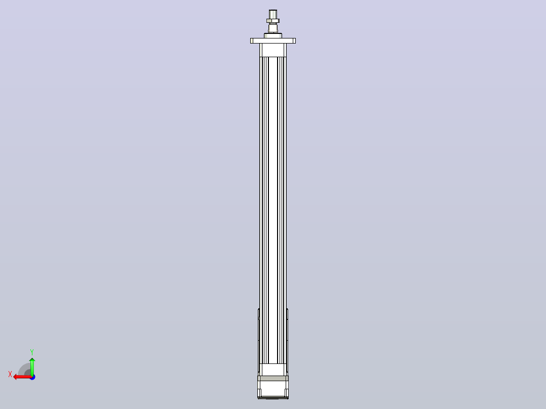 轻载电动缸TPA-ESR40-1210C-L500-MR-FA-W-P40-C3后视图