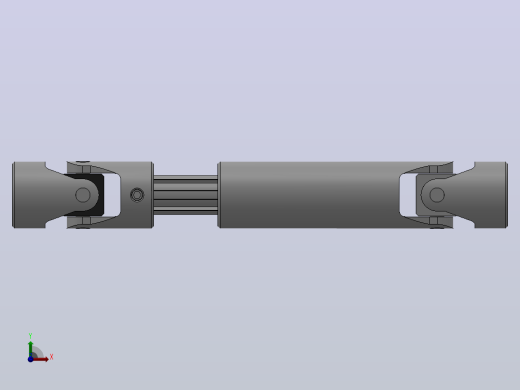 万向联轴器WSP4-PB-Y22-Y22-330／430WSP型可伸缩小型十字轴万向联轴器前视缩略图