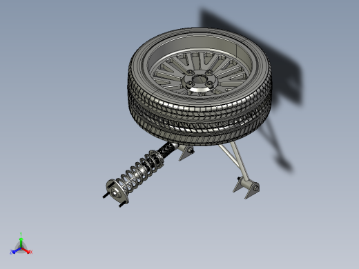 汽车悬挂系统vehicle-suspension-electric-car STP