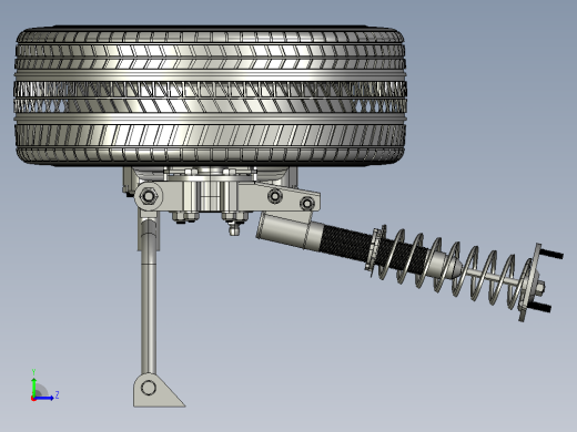 汽车悬挂系统vehicle-suspension-electric-car STP左视缩略图