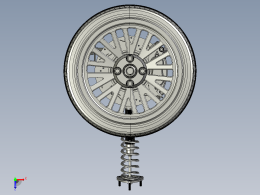 汽车悬挂系统vehicle-suspension-electric-car STP俯视缩略图