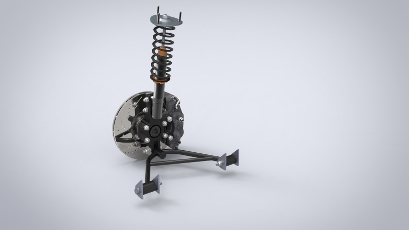 汽车悬挂系统vehicle-suspension-electric-car STP