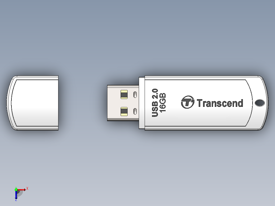 usb闪存驱动器212俯视图