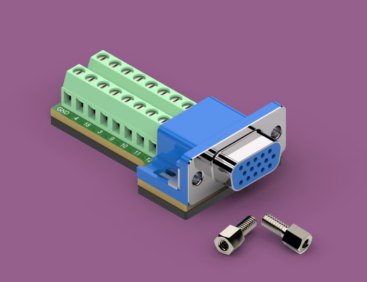 电路连接器VGA DB15-3-F控制面板PCB缩略图