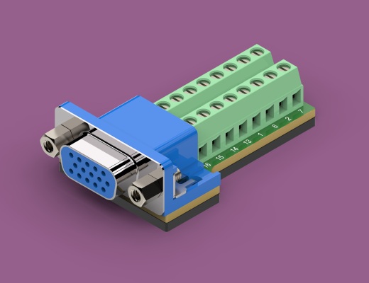 电路连接器VGA DB15-3-F控制面板PCB缩略图