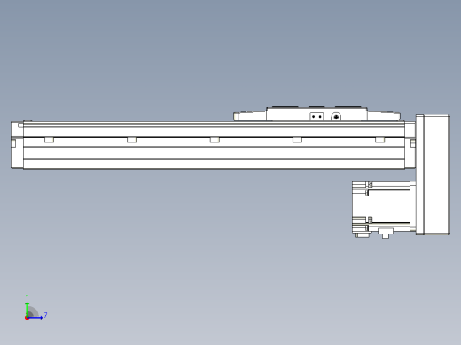 滚珠丝杠直线轴内置导轨TPA-GCR-120-1610C-L250-MP-M40-N3左视缩略图
