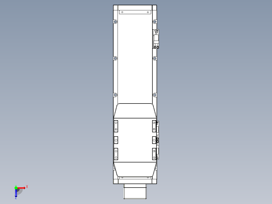 滚珠丝杠直线轴内置导轨TPA-GCR-120-1610C-L250-MP-M40-N3俯视图