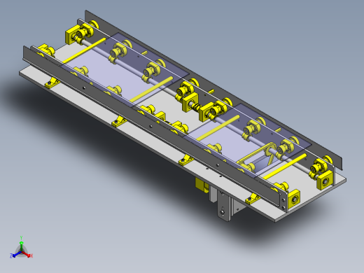 非接触式驱动传送机构正等轴测缩略图