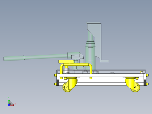 可水平调整的矮型手推车前视缩略图