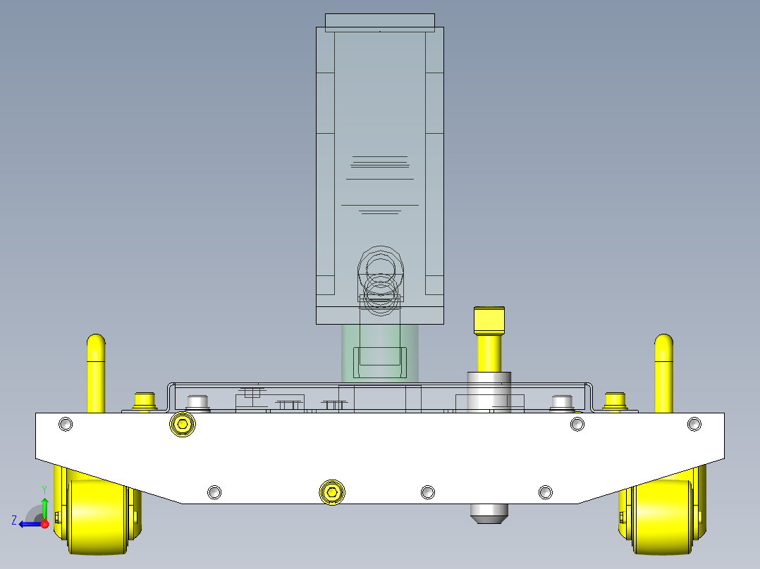 可水平调整的矮型手推车右视图