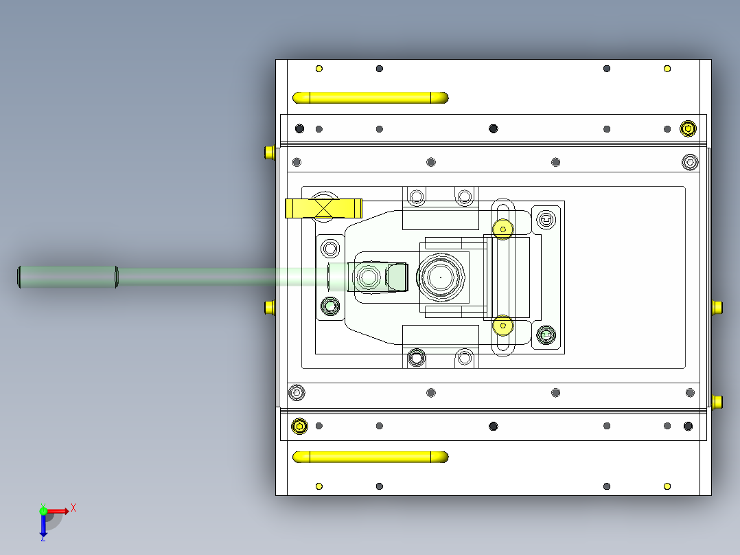 可水平调整的矮型手推车俯视图