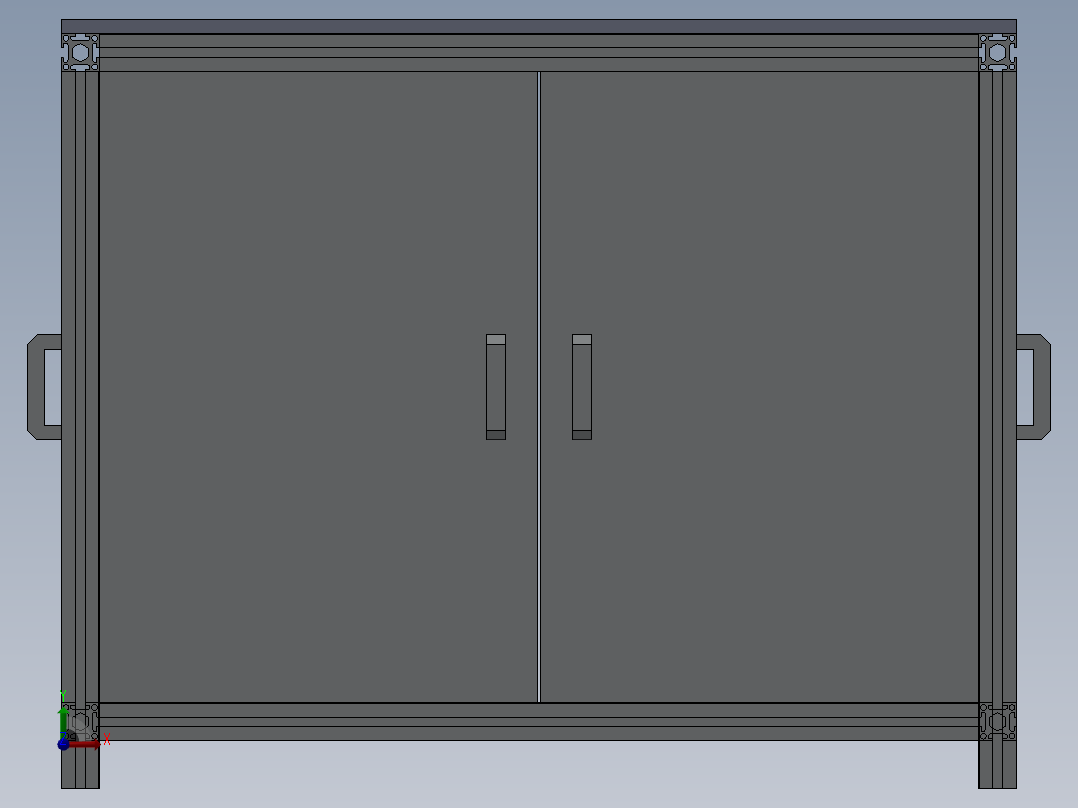 机架设计前视图