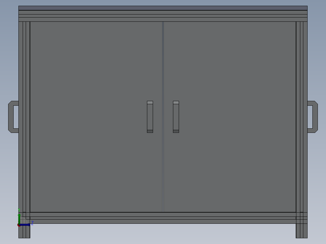 机架设计左视图