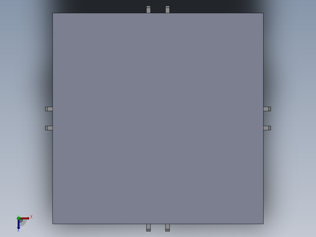 机架设计俯视图