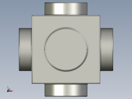 AUTOCAD 乐高积木3D模型前视缩略图