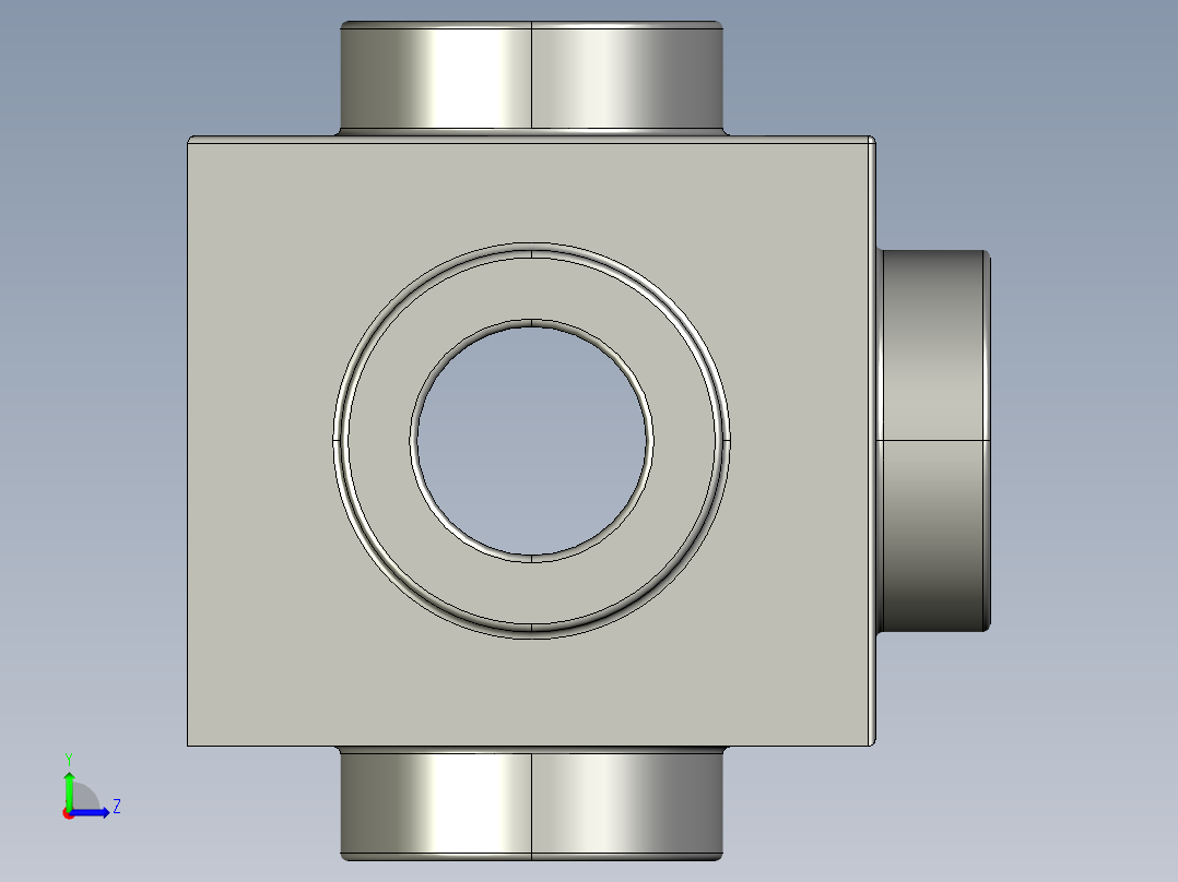 AUTOCAD 乐高积木3D模型左视图