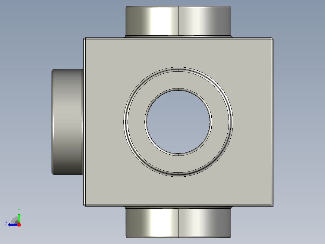 AUTOCAD 乐高积木3D模型右视图