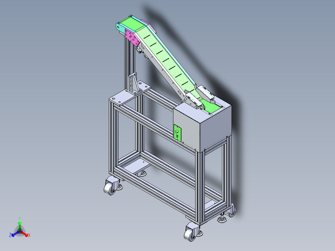 倾斜角上升皮带线