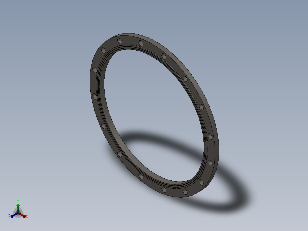 法兰正等轴测图