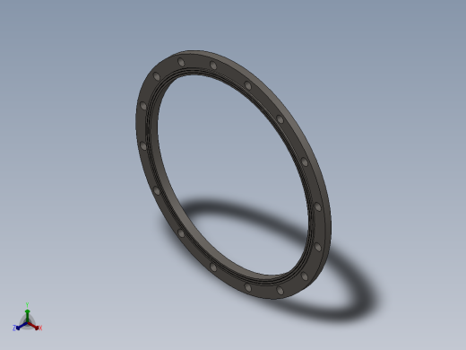 法兰正等轴测缩略图