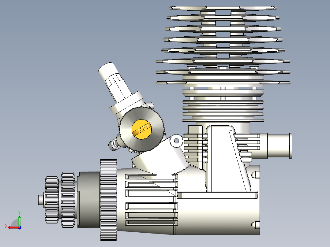 6_遥控汽车Nitro发动机后视图