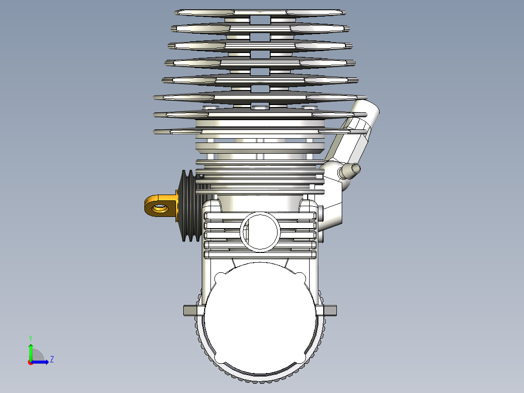6_遥控汽车Nitro发动机左视图
