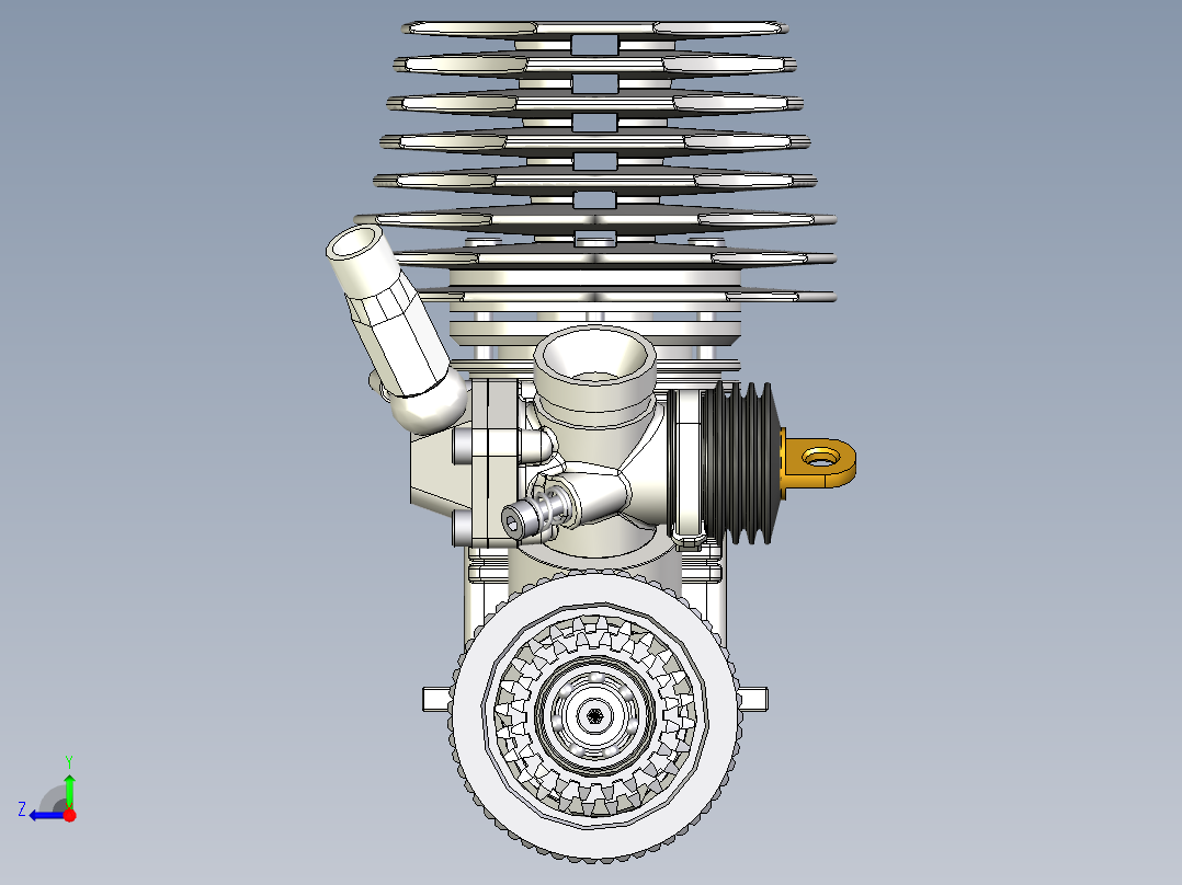 6_遥控汽车Nitro发动机右视图